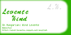levente wind business card